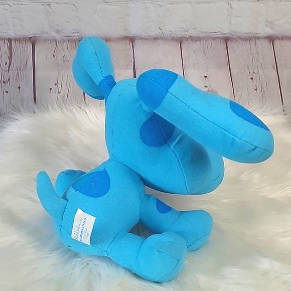 Vintage Tyco 1997 90s Mattel Blues Clues Poseable Blue Plush Stuffed Animal Nick - Picture 10 of 17